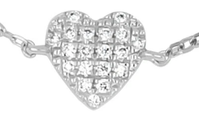Bony Levy Bardot Diamond Heart Chain Bracelet In 18k White Gold