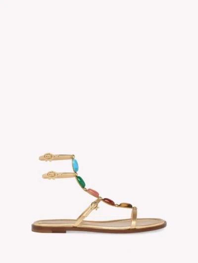 Gianvito Rossi Woman Sandals Camel Size 7.5 Leather In Beige