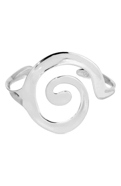 Ettika Aura Statement Cuff Bracelet In Silver