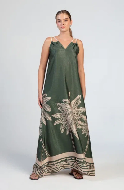 Diarrablu Jwana Dress In Coria Olive