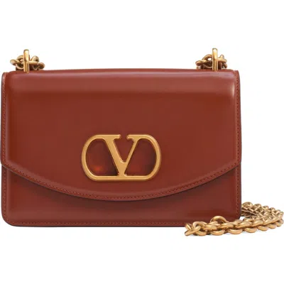 Valentino Vain Shoulder Bags Brown In Wuc Dark Brandy