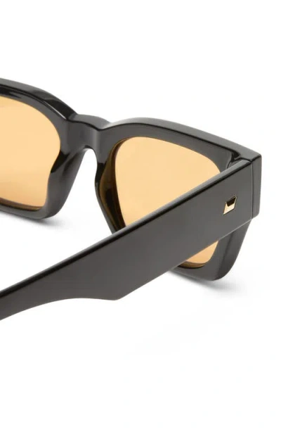 Le Specs Shmood 52mm Rectangular Sunglasses In Black