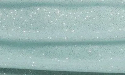 Jump Apparel One Shoulder Metallic Ruched Minidress In Sage