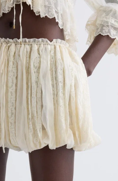 Chloé Mini Bloomer Shorts In Whisper White