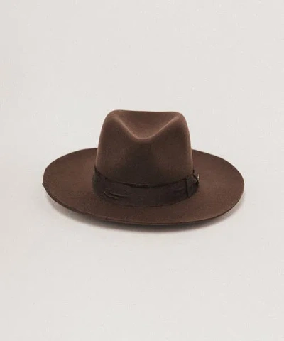 Two Roads Hat Co. Delmar Distressed Felt Fedora In Dark Brown