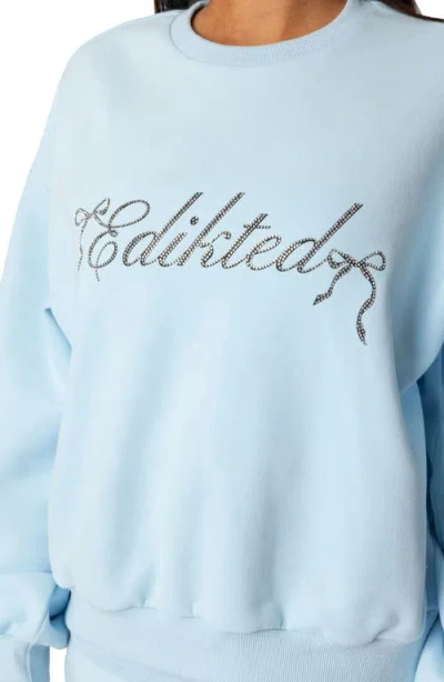 Edikted Oversized Sweatshirt In Blue