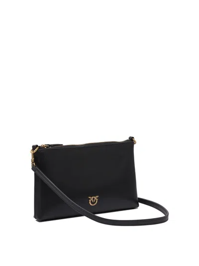 Pinko Flat Horizontal Mini Clutch In Black