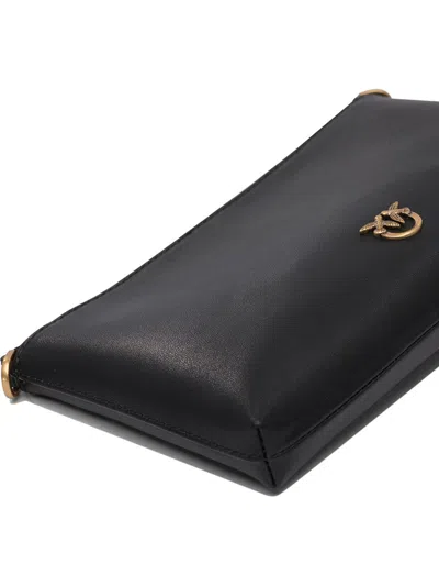 Pinko Flat Horizontal Mini Clutch In Black
