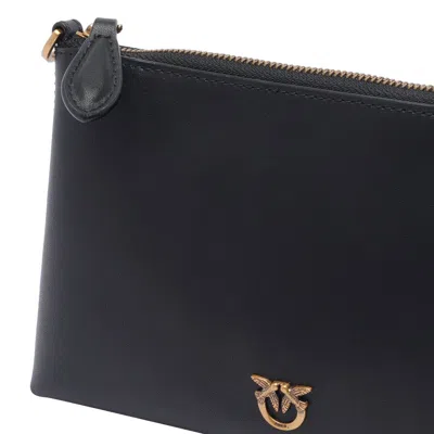 Pinko Flat Horizontal Mini Clutch In Black