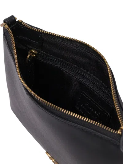 Pinko Flat Horizontal Mini Clutch In Black