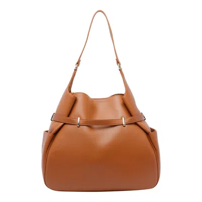 Liu •jo Adjustable Strap Hobo Tote Bag In Brown