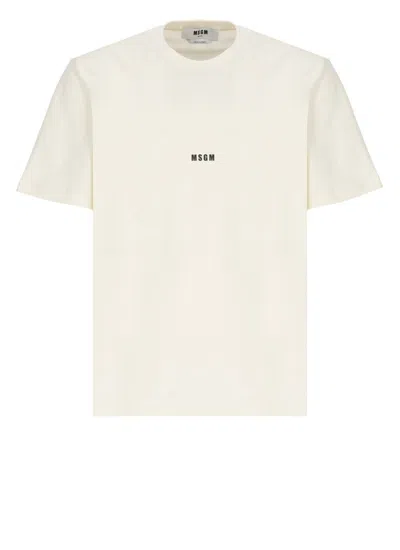 Msgm T-shirts And Polos In Beige