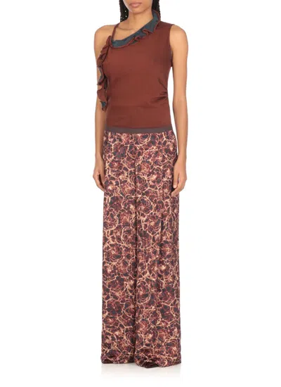 Shop Dries Van Noten Top In Brown