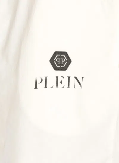 Philipp Plein White Cotton Shorts In White