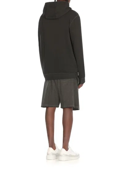 Philipp Plein Black Hoodie With Logo Print In Black