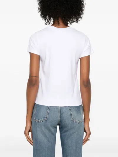 Alexander Mcqueen Monogram Crewneck T-shirt In White