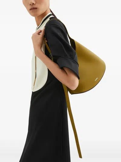 Jil Sander Small Eldorado Shoulder Bag In グリーン