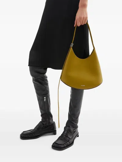 Jil Sander Small Eldorado Shoulder Bag In グリーン