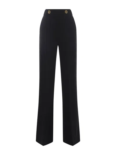 Pinko Slim-cut Cropped Trousers In Black