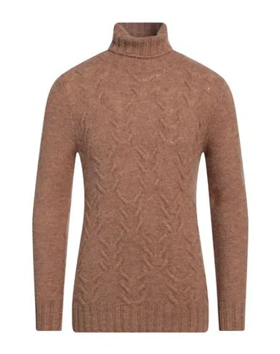 Become Man Turtleneck Camel Size 42 Acrylic, Wool, Polyester, Polyamide In Beige