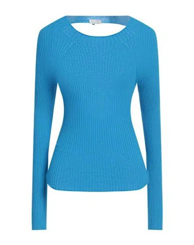 Liu •jo Woman Sweater Azure Size Xs Viscose, Polyester In Blue