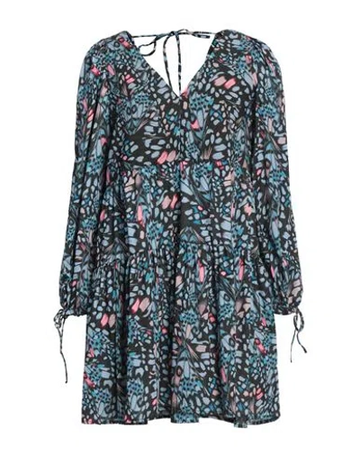 Replay Woman Mini Dress Sky Blue Size S Polyester, Elastane In Multi