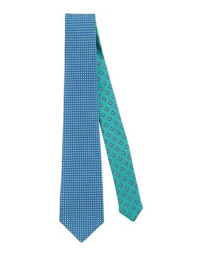 Canali Man Ties & Bow Ties Blue Size - Silk In Blue