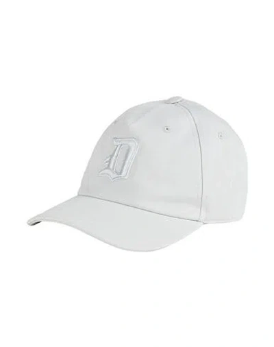 Dondup Man Hat Light Grey Size Onesize Cotton In Grey