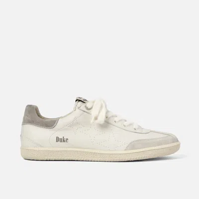 Duke & Dexter Men's Plus Designer Duke Vintage Grey + White Sneaker - Men's In Grey/white