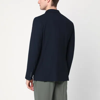 Santaniello Double-breasted Tailored Jacket In Blue