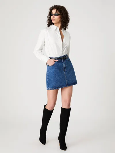 French Connection Pinstripe Poplin Button Down  Tops In Cream
