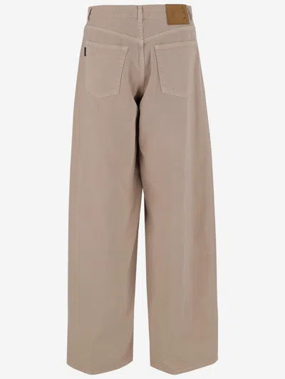 Haikure Cotton And Linen Jeans In Beige