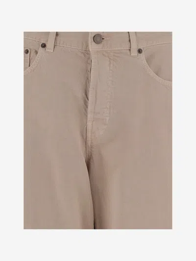 Haikure Cotton And Linen Jeans In Beige
