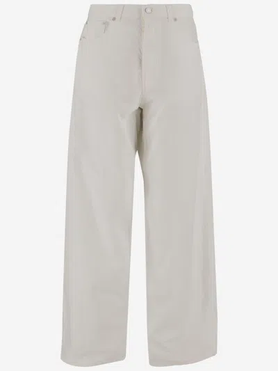 Haikure Korea High Waist Straight Leg Jeans In White