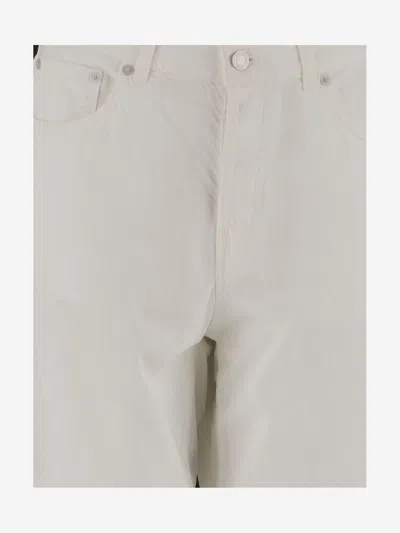 Haikure Korea High Waist Straight Leg Jeans In White