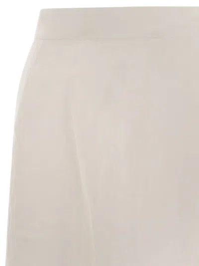 Max Mara White Cashmere Jardin Pants In White