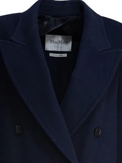 Max Mara Orma Double-breasted Wool And Cashmere Jacket In Blue