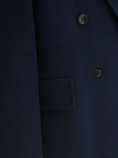 Max Mara Orma Double-breasted Wool And Cashmere Jacket In Blue