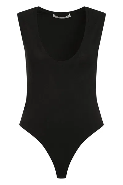 Philosophy Di Lorenzo Serafini Stretch Knitted Bodysuit In Black
