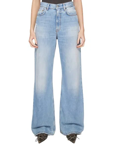 Acne Studios Light Blue Vintage Wide-leg Jeans In Blue
