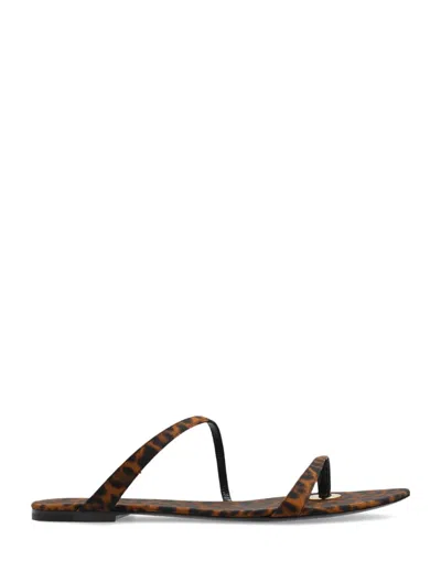 Shop Saint Laurent Ciabatte In Brown