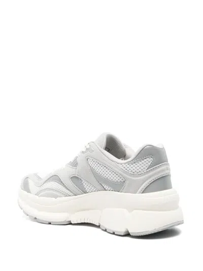 Ea7 White Logo Sneakers In White