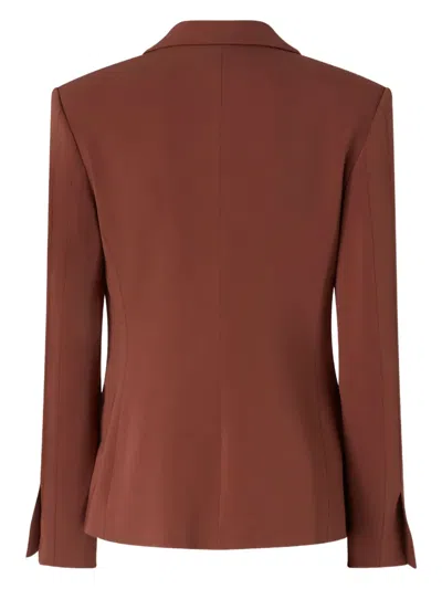 Pinko Gente Single-breasted One Button Jacket In Orange