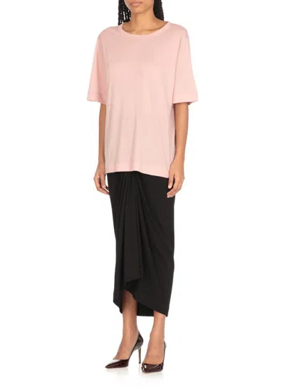 Dries Van Noten Cotton Hatro Short Sleeve T-shirt In Pink