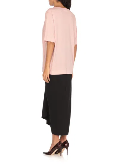 Dries Van Noten Cotton Hatro Short Sleeve T-shirt In Pink