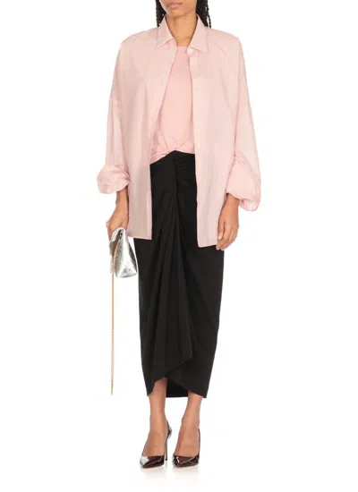 Dries Van Noten Cotton Hatro Short Sleeve T-shirt In Pink