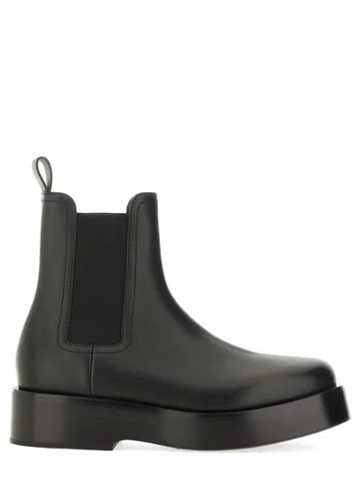 Bottega Veneta Torino Chelsea Ankle Boot Black In Black