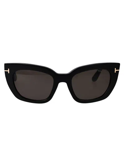 Tom Ford Pilot-frame Sunglasses In Black