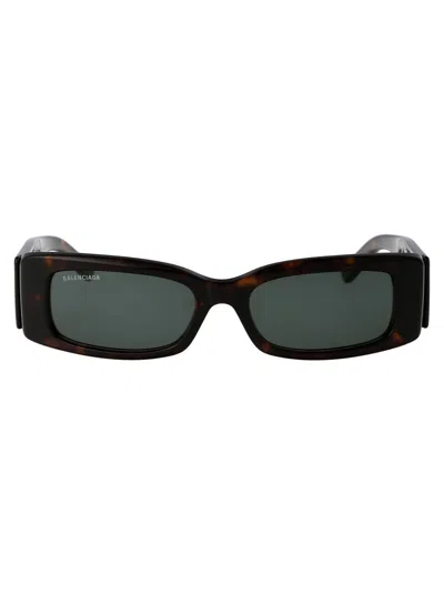 Balenciaga Grey Rectangular Ladies Sunglasses Bb0096s 001 51 In Brown