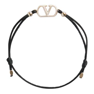 Valentino Garavani Men Vlogo Signature Bracelet In Black